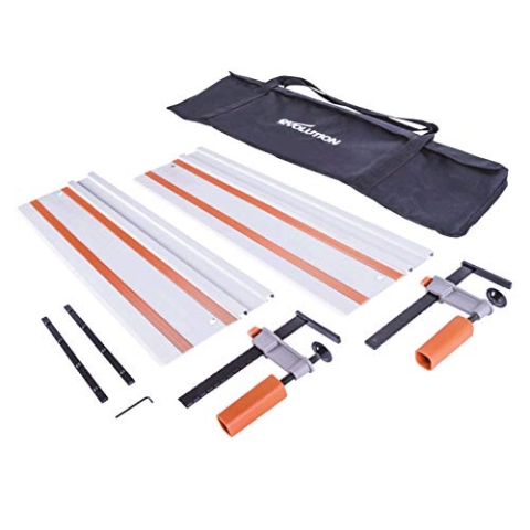 Evolution ST1400 Führungsschiene Handkreissäge Kreissägeschiene, Universelle Passform Auch Kompatibel mit Festool, Titan, Makita, Bosch, Erbauer, Metabo, Scheppach, 1400 mm