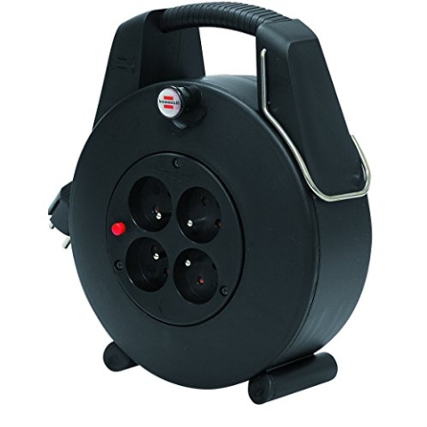 Brennenstuhl confort-line cl-xl Kabeltrommel H05VV-F 3 G1,0, schwarz, 1102901