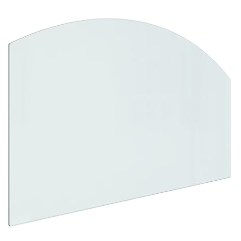 vidaXL Kaminofen Glasplatte Kaminplatte Kaminglas Ofenglas Bodenplatte Funkenschutzplatte Glasbodenplatte Kaminbodenplatte 100x60cm