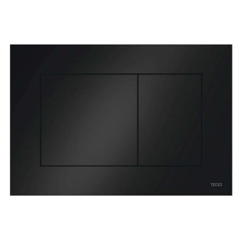 TECE now Betätigungsplatte für WC (Farbe schwarz, Zweimengentechnik, bedienbar von oben und vorne) 9240403