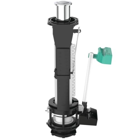 Ideal Standard R6578AA 2-Mengenablaufgarnitur Smartvalve, Toilettenspülung WC-Spülarmatur Klospülung, Chrom