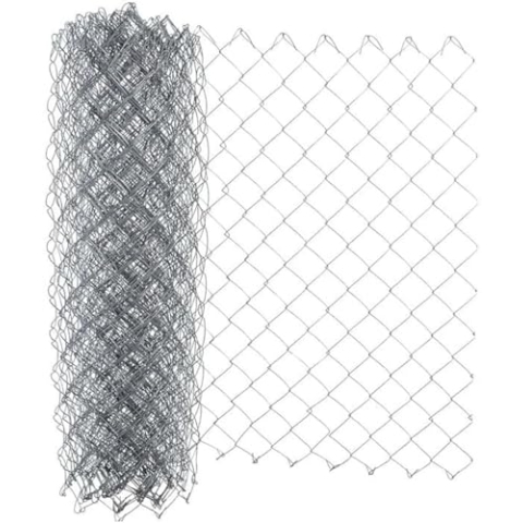 Garmix Maschendrahtzaun Viereckgeflecht Gartenzaun Maschendraht Verzinkt 60x60mm 1,8m (25m 80cm)