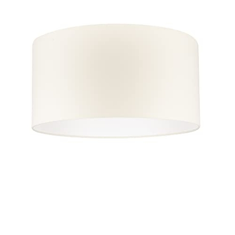 Uniqq Lampenschirm Stoff creme Ø 50 cm - 25 cm hoch, UL142