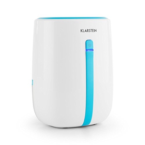 Klarstein Shetland 600 - Luftentfeuchter, Luftreiniger, elektrischer Raumentfeuchter, 0,22 Liter/24 h, 22 Watt, geräuscharmer Betrieb dank Peltier-Element, 0,5L Tank, 15 x 21,5 x 12 cm, weiß