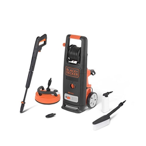 BLACK+DECKER Hochdruckreiniger BXPW2200PE mit Patio Cleaner Deluxe und Feste Bürste (2200 W, 150 bar, 440 l/h)