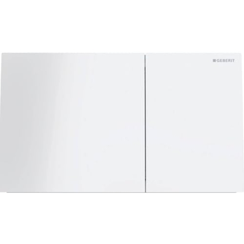 Geberit 115.622.SI.1 SIGMA70 PLACCA X CASET.Glas/BCO, Glas weiß