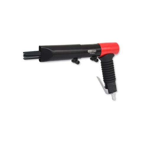 KS Tools Nadelentroster Druckluft 3/8" 515.3070 I Druckluft Nadelentroster in handlicher Pistolenform mit 19 Nadeln von je 3mm I Verstellbare Nadelabdeckung