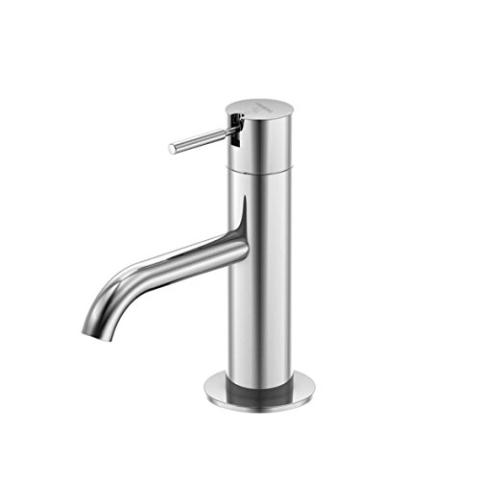 Steinberg 100 2500 Edle Waschbecken-Armatur, Kaltwasser-Hahn für Küche, Bad und Garten Standventil ohne Ablaufgarnitur, Chrom