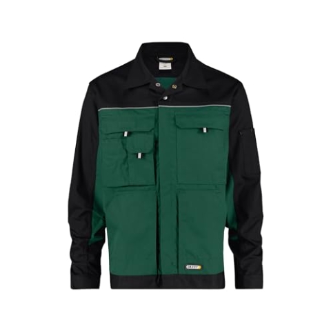 DASSY® Lugano Zweifarbige Arbeitsjacke - Größe XL - FLASCHENGRÜN/SCHWARZ