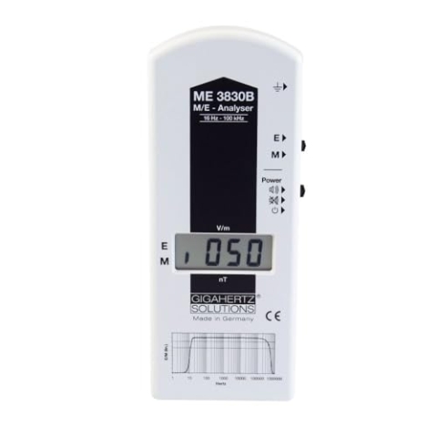 Gigahertz Solutions EMF Messgerät ME3830B (Niederfrequenz | 16Hz-100kHz) - Elektrosmog Messgerät für zuverlässiges & exaktes Messen von elektrischer & magnetischer Feldstärke - Made in Germany