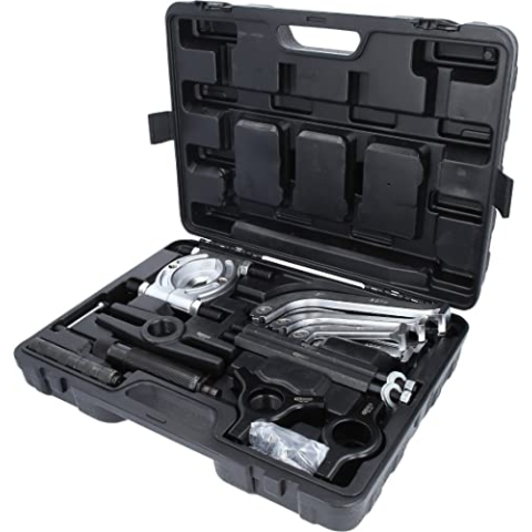 KS Tools 700.1200 Hydraulischer Abziehersatz 2-armig und 3-armig, 22-tlg