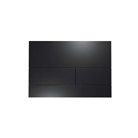 TECE Square II Betätigungsplatte für WC (Farbe schwarz matt, Zweimengentechnik, bedienbar von Oben und vorne) 9240833