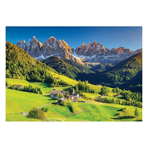 WallArena - Vlies Fototapete Berge Alpen Landschaft Natur Gebirge Landschaft 416x254 cm - Fototapeten - Tapeten - für Wohnzimmer Schlafzimmer - Vliestapete Wandtapete Tapete 3D Effekt- inkl. Kleister