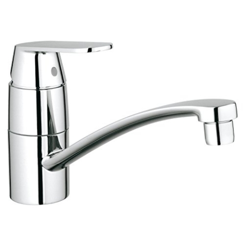 Grohe Eurosmart Cosmopolitan Küchenarmaturen Einhand-Spültischbatterie (DN 15, flacher Auslauf) chrom, 32842000