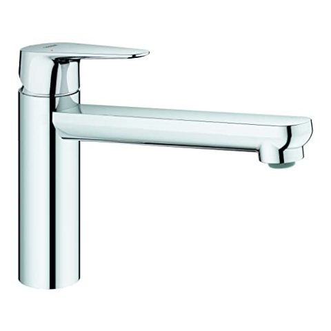 GROHE Start Curve - Einhand- Spültischarmatur (Einlochmontage, langlebige Oberfläche, Schwenkbereich 140°), chrom, 31717000