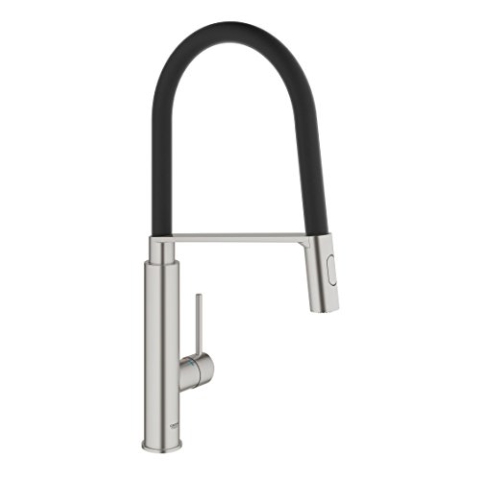 Grohe Concetto Küchenarmaturen - Einhand-Spültischbatterie (DN 15, supersteel, Einlochmontage) 31491DC0
