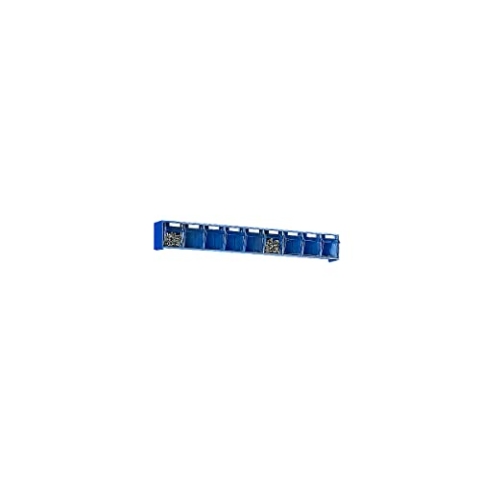 Klarsichtmagazin für 9 x A aus Polystyrol weiß Breite 600 x Tiefe 62 x Höhe 77mm