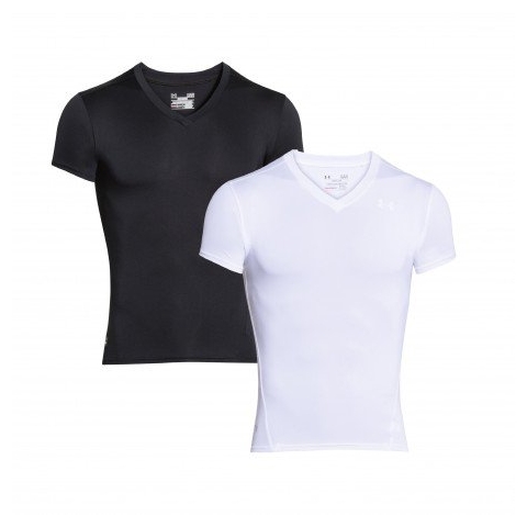Under Armour UA1216010S-L Tactical T-Shirt V-Neck HeatGear, schwarz, groß: L