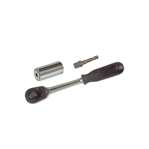 Wiha Steckschlüsseleinsatz Set Gripper mit Ratsche 3/8" und Adapter für Akkuschrauber in Blister 3-tlg. (20783