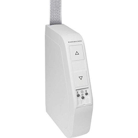 HOMEPILOT 1389281 Rollo Tron Schwenkwickler Standard 1510-UW, elektrischer Gurtwickler Aufputz für Rollladen bis 30 kg (5 m²), Weiß, für 23 mm Gurt