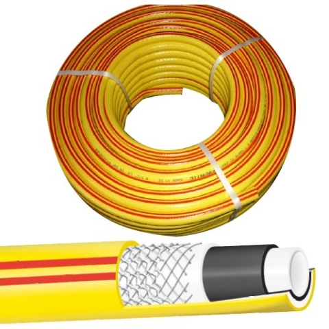 Hose Center Technik Gartenschlauch Knick- und Verdrehsicher Rebell-Double-Tech 25m 3/4"
