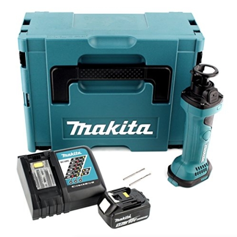 Makita DCO 180 RT1J Akku Rotationsschneider 18V + 1x Akku 5,0Ah + Ladegerät + Makpac