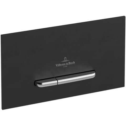 Villeroy & Boch VB ViConnect 9221 Betätigungsplatte WC schwarz matt, x, Bianco Opaco/Bianco 253 x 145 x 20 mm