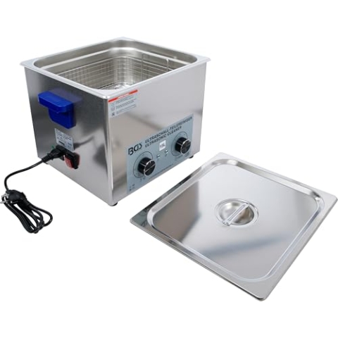 BGS 6881 | Ultraschall-Teilereiniger | 15 l | Profi-Ultraschall-Reinigungsgerät mit Heizung