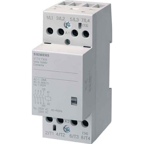 Siemens Stromstoßschalter 5tt5 4 NC 24 V AC/Gleichstrom 2 Module