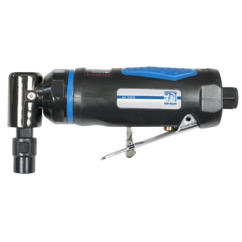 SW-Stahl S3265 Druckluft Stabschleifer I 1/4 Zoll Druckluft-Anschluss inkl. Schnellkupplung I 90° abgewinkelt I 18.000 U/min