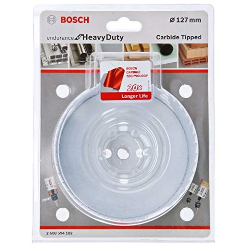 Bosch Professional Carbide Lochsäge Endurance for Heavy Duty (Ø 127 mm, Zubehör Bohrmaschine)