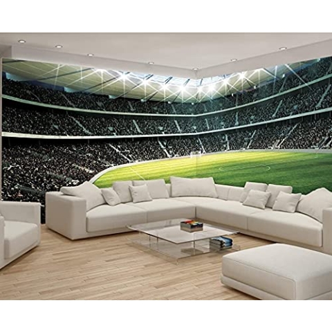 Forwall Fototapete XXL Eckfototapete 624x219 Fussballstadion Panorama Kinder Jungs Wandtapete Vlies Tapete UV-Beständig Geruchsfrei Montagefertig (739, VEEXXL - 6 Bahnen)
