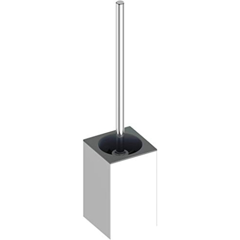 KEUCO Toilettenbürsten-Garnitur aus Metall, Hochglanz-verchromt, WC-Bürste mit Halterung, Wandmontage für Bad und Gäste-WC, Klobürste, Edition 90