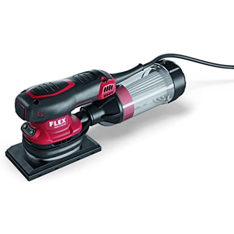 Flex Schwingschleifer OSE 2-80 EC (Schleifplatte 80x130 mm, Schleifmaschine mit Klett-Schleifplatte, Leerlaufdrehzahl 8000-12000 /min, bürstenloser Motor 260 Watt), 468932, Mehrfarbig