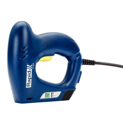 Rapid Elektrotacker E-tac, Tacker für Holz und Folien, Leicht, für Klammern Typ 140, 6-14mm und Nägel Typ 8, 15mm