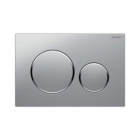 Geberit 115.882.KH.1 Sigma 20 Betätigungsplatte, mattchrom/Hochglanz-verchromt