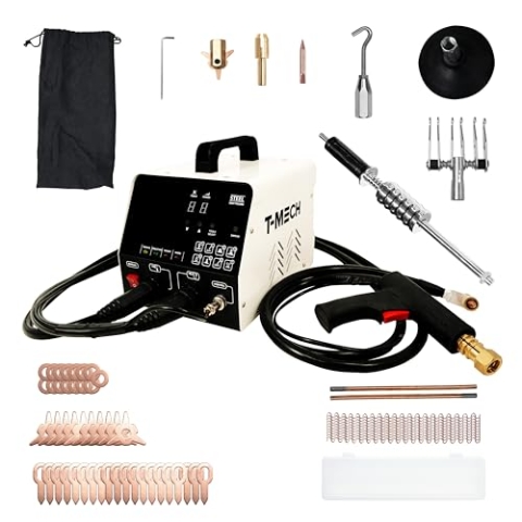 Spot Dent Puller 3KW Bolzenschweißgerät Automobilfahrzeug Karosserie Motorhaube Türreparatur Leistungsstarker professioneller Blechschweißer 220V 3KW 0,6-1,6 mm Dicke 7 Modi Anbauteile & Zubehör Kit