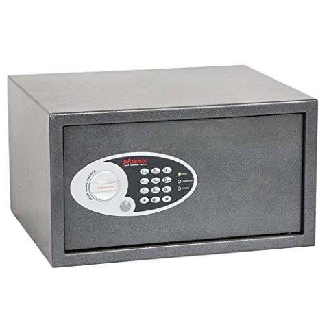 Phoenix SS0803E Vela Home & Office Safe Möbeltresor Kompaktsafe mit Elektronikschloss, HxBxT: 25,0 x 45,0 x 36,5 cm 11,5 kg