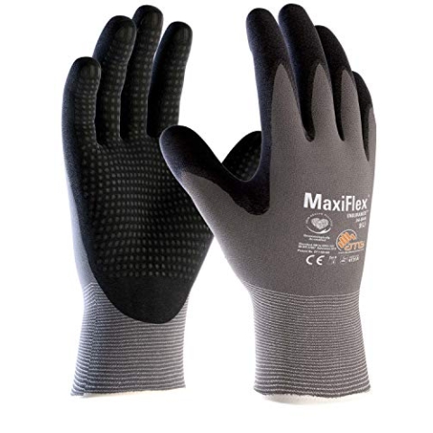 (12 Paar) ATG Handschuhe 34-844 Montagehandschuhe MaxiFlex Endurance 12 x grau/schwarz 10 (XL)