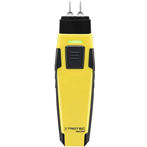 TROTEC Feuchtigkeitsmessgerät BM22WP – Für Wand, Holz, Estrich – Messbereich 6-50%, Abschaltautomatik, appSensoren, mit Smartphone Bedienung