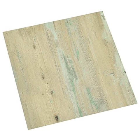 vidaXL 55x PVC-Fliesen Selbstklebend Vinyl-Fliesen Bodenbelag Vinylboden Laminat Dielen Fußboden Laminatboden Fliese Wohnzimmer 5,11m² Hellbraun