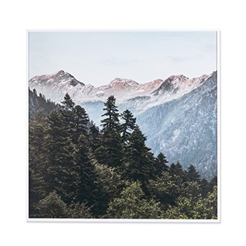 Klarstein Infrarotheizung mit Thermostat, 350W Elektroheizung, Smart Home Bild-Infrarotheizung zur Wandmontage, IR mit IoT/WiFi App-Control, Feuchtraum Heizkörper CO2-Frei, Elektro Wand Heizung 60x60