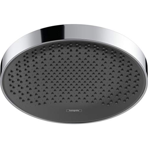 hansgrohe Rainfinity - Kopfbrause, runde Duschbrause (360 mm), Regendusche mit 1 Strahlart für Wand- oder Deckenmontage, Brausekopf mit Antikalk-Funktion, Chrom, 26231000