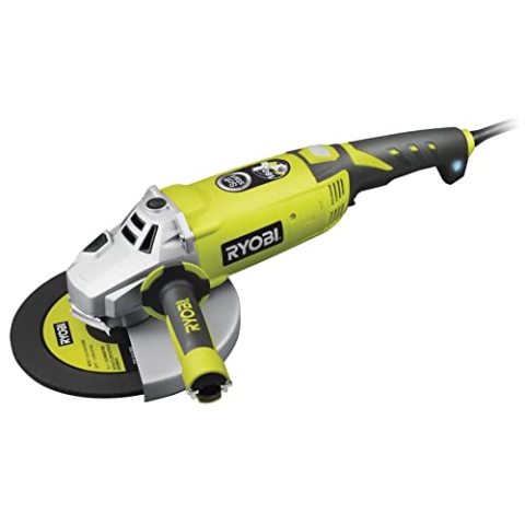 RYOBI Winkelschleifer EAG2000-G, 2000 W, Leerlaufdrehzahl 6.000 min-1, Metallgetriebegehäuse, Sicherheitsschalter