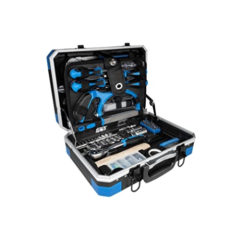 Güde 39005 Werkzeugkoffer GWZK 241 (Werkzeuset 241-teilig im handlichen Koffer, aus Chrom-Vanadium und Carbon-Stahl)