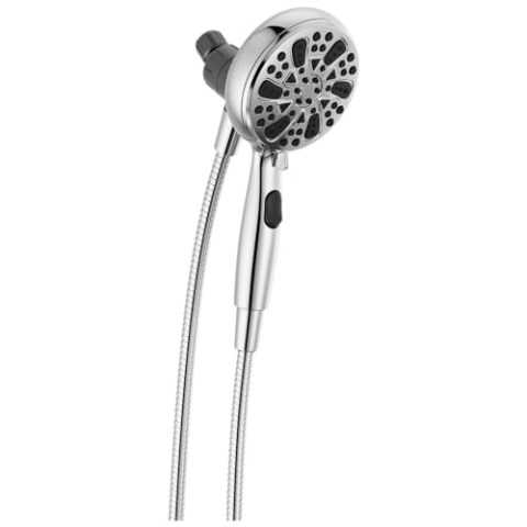 Delta Faucet 6-Spray SureDock Magnetischer Duschkopf mit Handbrause, Chrom Duschkopf mit Schlauch, Duschköpfe & Handbrausen, Handbrause, MagnaTite Docking, Chrom 75609