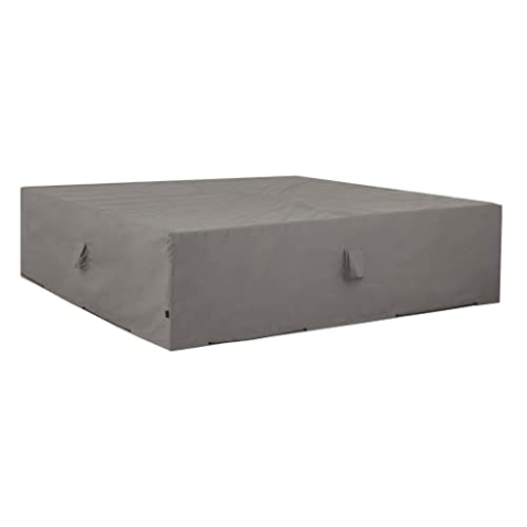 Madison Gartenmöbel Lounge Abdeckung Schutzhülle Abdeckplane Abdeckhaube Schutzplane Sitzgruppe Sitzgarnitur 205x100x70 cm Grau Wasserdicht
