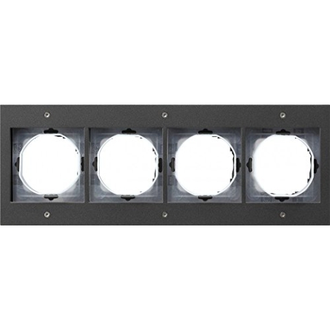 Gira 021467 Abdeckrahmen 4-Fach Gira TX_44 (WG UP), anthrazit