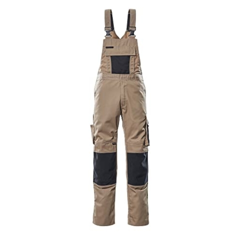 Mascot Latzhose "Augsburg" Größe L76cm/C50, 1 Stück, khaki / schwarz, 12169-442-5509-76C50