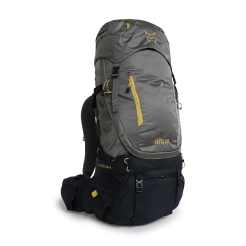 Mochila de trekking de 65L + 5L con espalda regulable C: ANTRACITA T: U